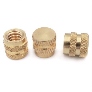 Tiêm đúc đồng chèn thông qua chủ đề Knurled Đồng chèn NUT - Product Image 2