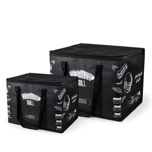 Термоизолированная сумка-холодильник с мультипликационным принтом, водонепроницаемая многоразовая сумка для пикника, пляжного обеда, рекламная сумка - Product Image 2