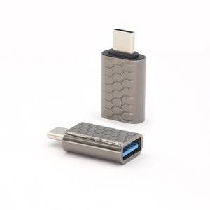 Mini adaptador portátil otg usb, adaptador de liga de zinco usb c fêmea para usb, macho de porta otg, conversor de dados