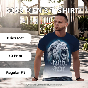 Camiseta de Hombre con Estampado Moderno 2026, Talla Estándar y Grande, Alta Calidad, 100% Poliéster, Secado Rápido, Antiarrugas, Estilo Casual Elegante, Corte Regular - Product Image 2