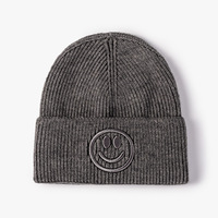 Gorro de Punto Informal de Otoño Invierno, Nuevo, con Logotipo Personalizable, Cálido, Unisex, para Negocios, Viajes, Bordado 3D, Imagen de Nailon