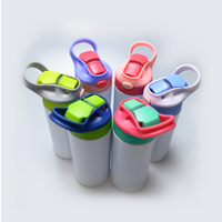 Vente en gros, gobelets rebondissants, gobelets pour enfants, bouteille d'eau en acier inoxydable à double paroi de 350ml et 12oz avec sublimation pour enfants