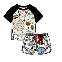 Hot Selling Baby Short Sleeve and Shorts Bamboo Set Custom Summer Boutique Baby Clothing Set Baby Pajama Set