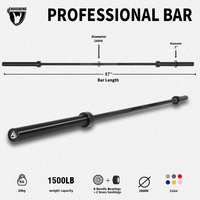 Barre de musculation professionnelle HUISHENG, capacité 1500 lb, 2200 mm, axe de 28 mm, 20 kg, pour entraînement de powerlifting