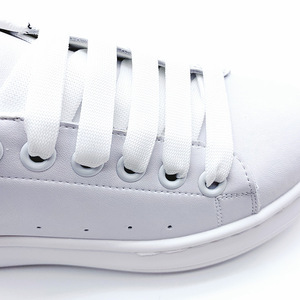 Commercio all'ingrosso INS Mcqueenes stesso stile 1.2cm di larghezza nero bianco lacci per scarpe piatti lacci per scarpe in tela bianca Running Sneaker lacci per scarpe - Product Image 5