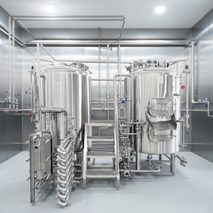 อุปกรณ์ต้มเบียร์สแตนเลส SUS304 ขนาด 500 ลิตร คุณภาพเชื่อถือได้ ทำงานเสถียรสำหรับการต้มเบียร์คราฟต์แบบต่อเนื่อง - Product Image 1