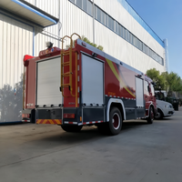 Nouvelle Camionnette de Pompiers Dongfeng 4X2 Diesel à Pompe, pour Interventions d'Urgence, avec Réservoir d'Eau et Lances à Mousse, 8 Tonnes, Fourniture Directe Usine