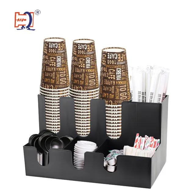 coffee storage box bar supplies disposable paper cup holder paper cup dispenser