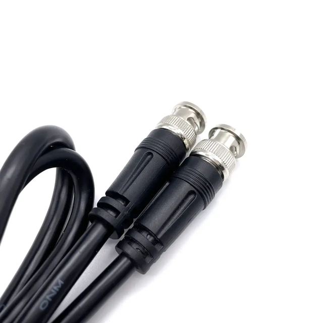 BNC cable male to male jumper SDI surveillance camera cable DVR coaxial video cable rg59 rg 6 rg223 rf connectors coaxial cab