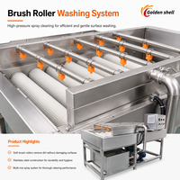 Parallelle rolborstel was- en waxmachine, automatische aardappel- en taro-was- en schilmachine, fruit- en groentewas- en schilmachine