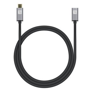 Cavo USB C 100W Noir et Gris 1m ICOC MUSB322 CMF 010 - Product Image 1