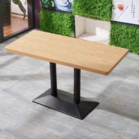 Ensemble de restaurant à usage Commercial, set de 12 pièces, base métallique, finition en contreplaqué, table à manger