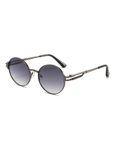 NWOGLSS T1528 Gafas de Sol Unisex Retro con Marco Redondo Estilo <span class=keywords><strong>Punk</strong></span>, Protección UV400, Montura Completa - Product Image 4