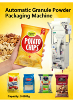 Machine d'emballage verticale automatique pour chips de pommes de terre, remplissage multifonction à l'azote pour popcorn, noix, aliments pour animaux de compagnie, 500g, 1kg