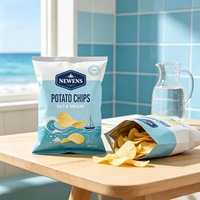 Bolsas de Plástico para Envasado de Alimentos con Sellado Térmico Personalizadas, Bolsas con Forma de Almohada para Papas Fritas