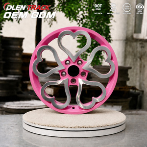 Jantes forgées monobloc personnalisées de style cœur, finition <span class=keywords><strong>rose</strong></span> usinée, 5x114.3 5x112 17 18 19 20 pouces pour Tesla Model 3 <span class=keywords><strong>Mini</strong></span> <span class=keywords><strong>Cooper</strong></span> - Product Image 1
