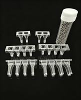 Cuvette de réaction jetable Precil pour analyseur de coagulation Stago, pour tests cliniques en laboratoire avec boule magnétique en acier