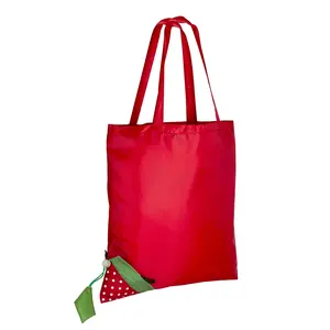 Borsa shopper richiudibile a forma di fragola, gadget personalizzati - Product Image 4