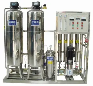 Amolador de água e 1000l/h ro máquina de tratamento de água potável comercial