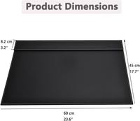 Tapis de bureau élégant texturé en cuir PU pour bureau tapis de protection de Table de couleur personnalisée