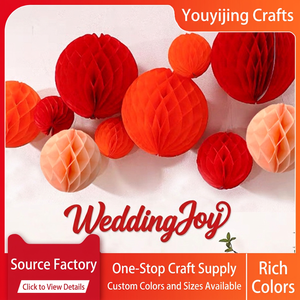Grandes Bolas de Papel de Panal Multicolor de 12 Pulgadas, Adornos Colgantes para Techo para Fiestas y Eventos - Product Image 2