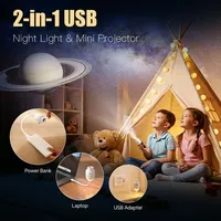 Proyector 12 en 1 con Ajuste de Enfoque, Luz Ambiental USB ABS, Decoración para el Hogar y la Habitación, Lámpara de Proyección Ambiental para Techo