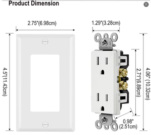 Factory Price American Standard Wall <strong>Socket</strong> US Receptacle Outdoor Two-<strong>Socket</strong> Surge-Proof Brass Fixture Direct From Manufacturer - Product Image 6