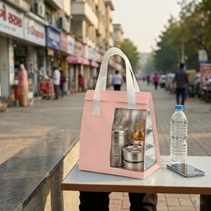Sac isotherme pour emporter, recyclé, scellé, en film d'aluminium non tissé, résistant à l'huile, pour garder les aliments au chaud - Product Image 2