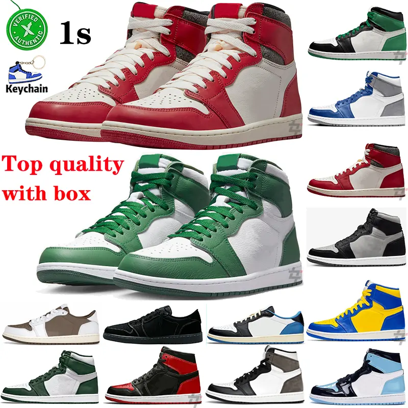 2023 Newest AJ 1 Retro High OG Chicago Lost and Found Gorge Green Twist 2.0 Basketball shoes sneakers