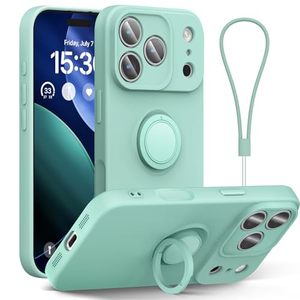 <span class=keywords><strong>Cover</strong></span> in Silicone Liquido per <span class=keywords><strong>iPhone</strong></span> 17 <span class=keywords><strong>Pro</strong></span> Max con Cinturino da Polso, Compatibile con 16 <span class=keywords><strong>Pro</strong></span> 15 <span class=keywords><strong>14</strong></span> 13 12 <span class=keywords><strong>Pro</strong></span> Max, Antiurto con Anello di Supporto - Product Image 6