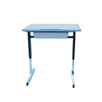 Vente chaude Mobilier Scolaire École Primaire Bureau Hauteur Réglable Étudiant Table D'étude Bureau En Bois