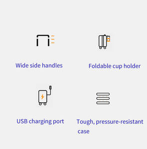 <span class=keywords><strong>Valise</strong></span> de voyage grande capacité à 4 roues, durable, légère, avec poche avant, prix direct usine - Product Image 2