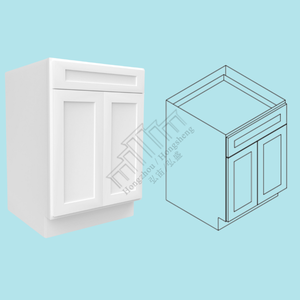 Vietnam fabricant d'armoires blanc Shaker armoires de cuisine en bois MDF conception libre dessins - Product Image 3