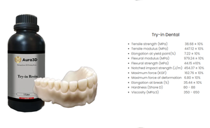 Aura3D ลองฟันปลอมเรซินฐานยืดหยุ่นวัสดุเรซินฟันปลอม - Product Image 5