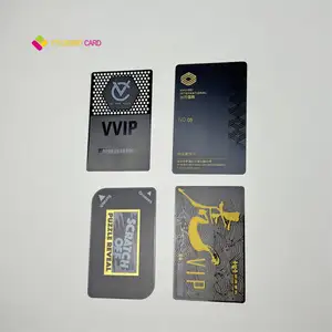بطاقة عمل معدنية مخصصة بسعر المصنع YTS بطاقة هدايا ذهبية فويل VIP