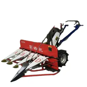 Hand Reaper Binder Price Wheat Cutting Machines Mini Rice Harvesting Machine 3 Rows For Sale