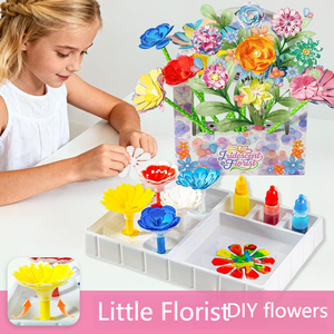 Petite Fleuriste - Kit Créatif DIY pour Enfants : Peinture à l'Eau, Teinture Florale, Papier Artistique, <span class=keywords><strong>Bouquet</strong></span> 3D, Carte de Vœux, Cadeau (3 ans et plus) - Product Image 2