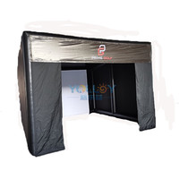 Salle de simulation de golf gonflable portable en PVC Yolloy pour simulations de golf en intérieur/extérieur