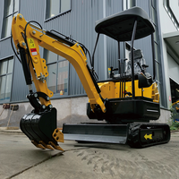 Mini-excavatrice sur chenilles Seahawk 3,5 tonnes avec moteur Kubota, godet en acier, haute efficacité, matériel de terrassement