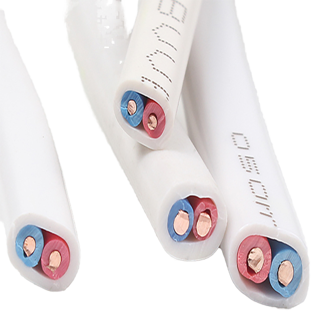 Flat PVC Pure Copper 2 Core 0.75mm 450V Flexible Power Cable for Rice Cooker Induction Cooker Home Appliance Power Cord