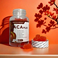 Gummies biologiques multi-herbes extrêmes pour courbes, supplément alimentaire à base d'extrait de Maca noire et de racine pour femmes, pour des fesses plus volumineuses.