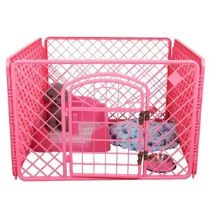 4 panels plastic dog pet play pens /crate /kennel /childbirth house