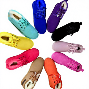 Nuevas Botas de Nieve para Parejas, Botines de Piel de Vaca y Lana para Hombre y Mujer, Zapatos Cómodos para el Invierno, Forro de Lana Cálido, Suela de PVC - Product Image 4