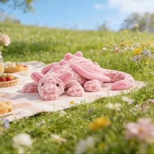 Nuovo Giocattolo Morbido in Peluche JC con Motivo Drago e Leopardo, Bambola Confortante con Imbottitura in Cotone PP per 0-24 Mesi - Product Image 2