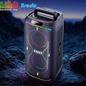 ลำโพงคาราโอเกะพกพา <span class=keywords><strong>Bts</strong></span>-2255 ไฟ RGB ซับวูฟเฟอร์คู่ขนาด 6.5 นิ้ว ลำโพงปาร์ตี้ รองรับบลูทูธ USB TF AUX <span class=keywords><strong>MP3</strong></span> ไมโครโฟนไร้สายสองตัว - Product Image 2