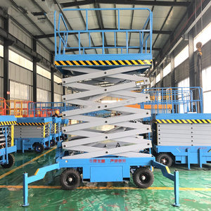 Mini elevador de tijera eléctrico pequeño con batería hidráulica de 4-10m para uso en almacén - Product Image 6