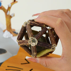 Jouet à mâcher pour chat Rarewe Pet Products, balle à mâcher en silvervine et catnip, nettoyage des dents, avec clochette, pour chats - Product Image 3