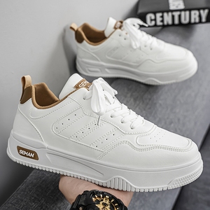 Chaussures blanches pour étudiants, respirantes, à semelle souple, antidérapantes, décontractées, plates, à la mode, pour jeunes, pour le sport en plein air, quatre saisons - Product Image 1