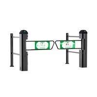 Porte automatique à capteur pour supermarché, portillon d'entrée unidirectionnel, sans sortie ; Acier inoxydable 304, revêtement titane noir