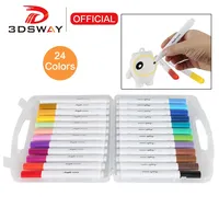 Marqueur acrylique 24 couleurs, stylo pinceau pour peinture artistique, dessin DIY, peinture pour imprimante 3D FDM, accessoires d'impression 3D